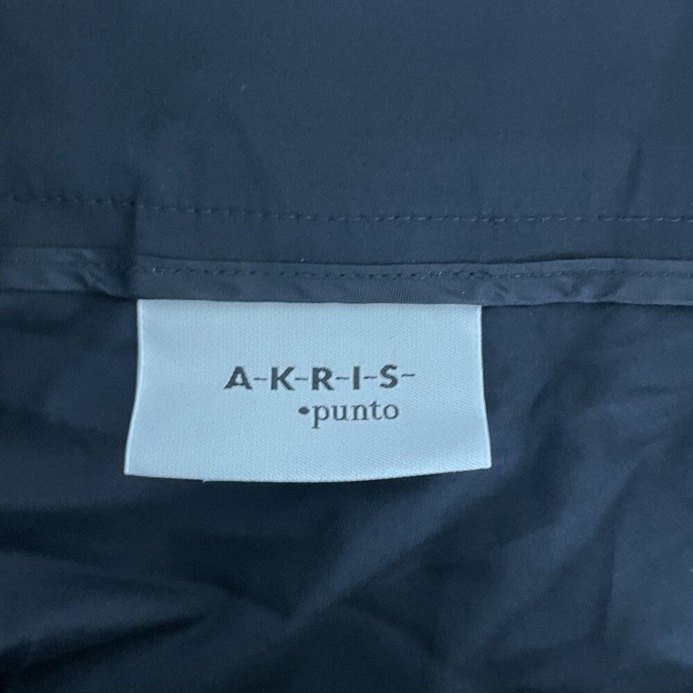 Akris Punto Womens A-Line Skirt Size 10 Black Stretch High Waist Cotton - Picture 3 of 10